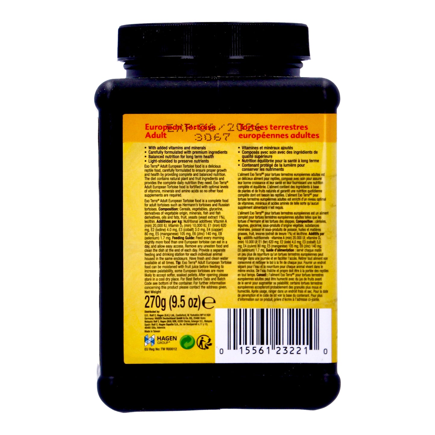 Exo Terra Adult European Tortoise Food 270g