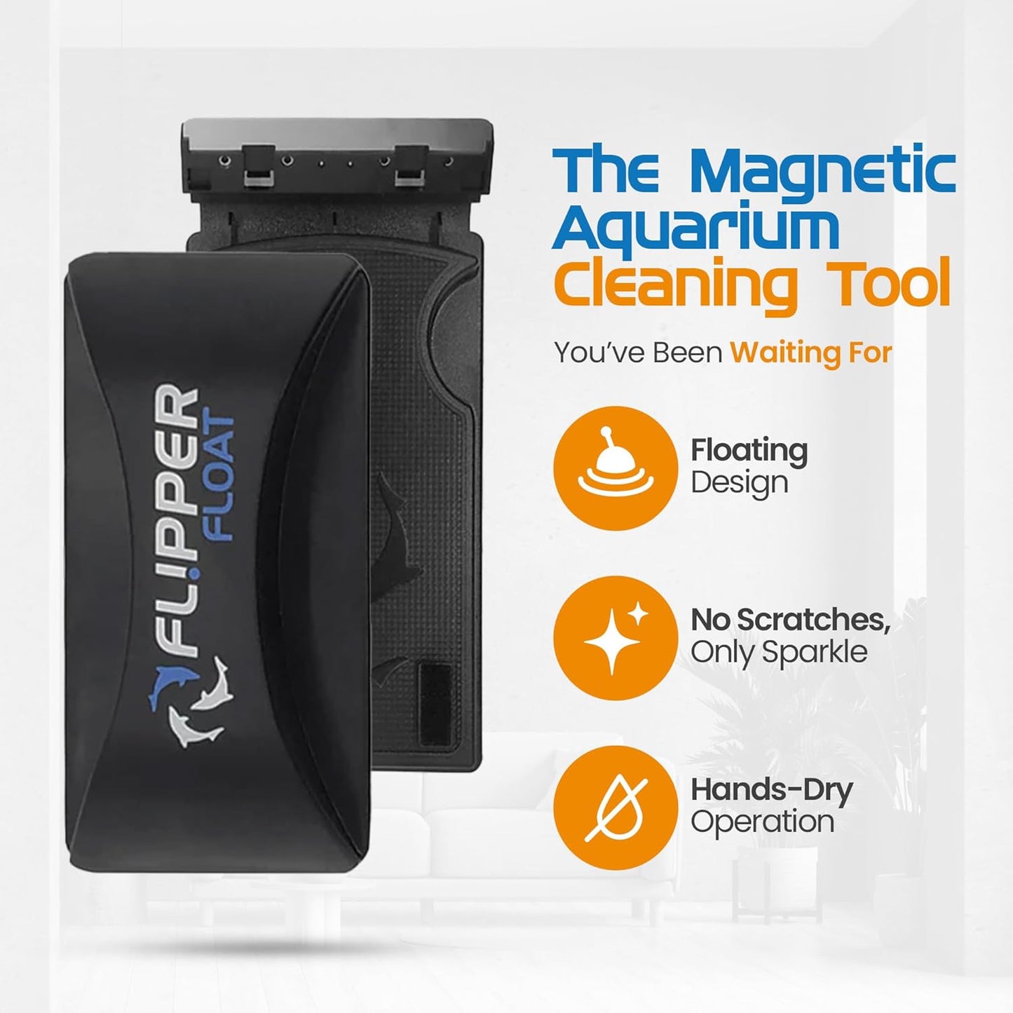 Flipper Standard Bladed Algae Magnet - Floating!