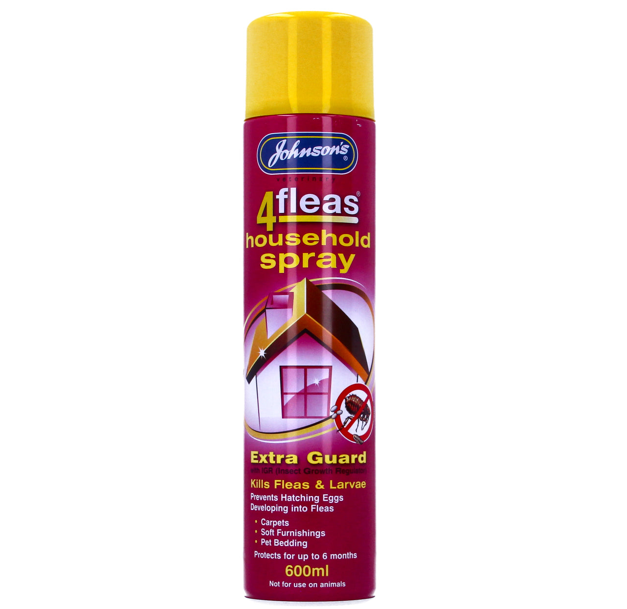 Johnsons 4Fleas IGR Home Household Flea Spray – 250ml & 600ml