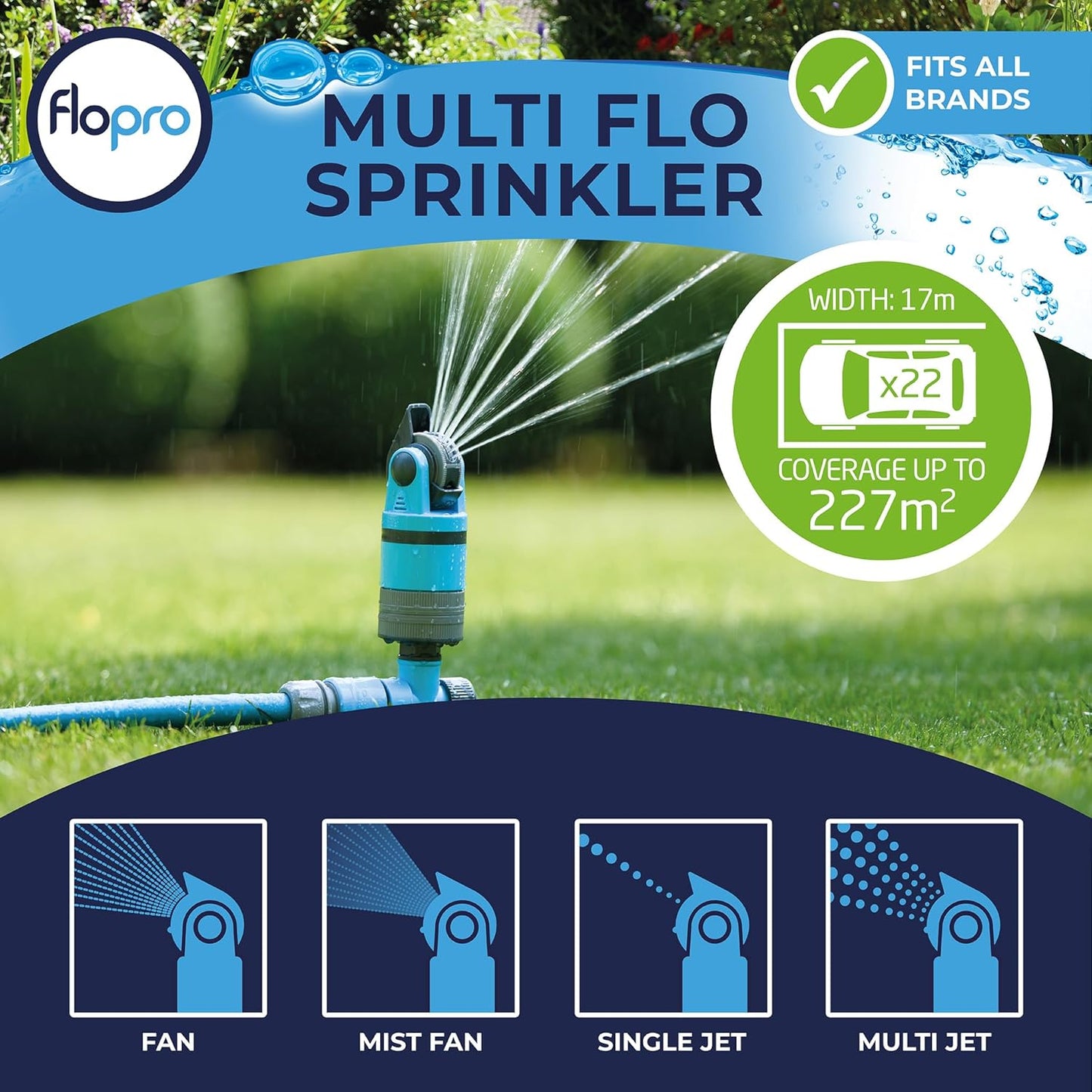 FloPro Adjustable Multiflow Sprinkler 360