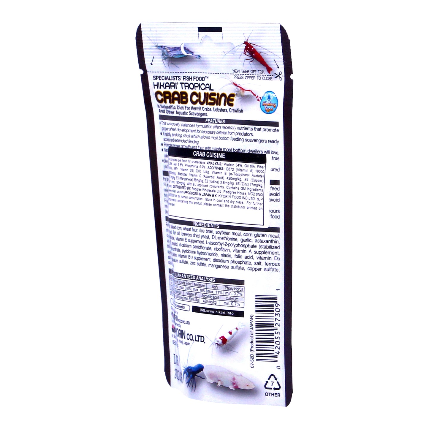 Hikari Crab Cuisine 50g Crustacean Food
