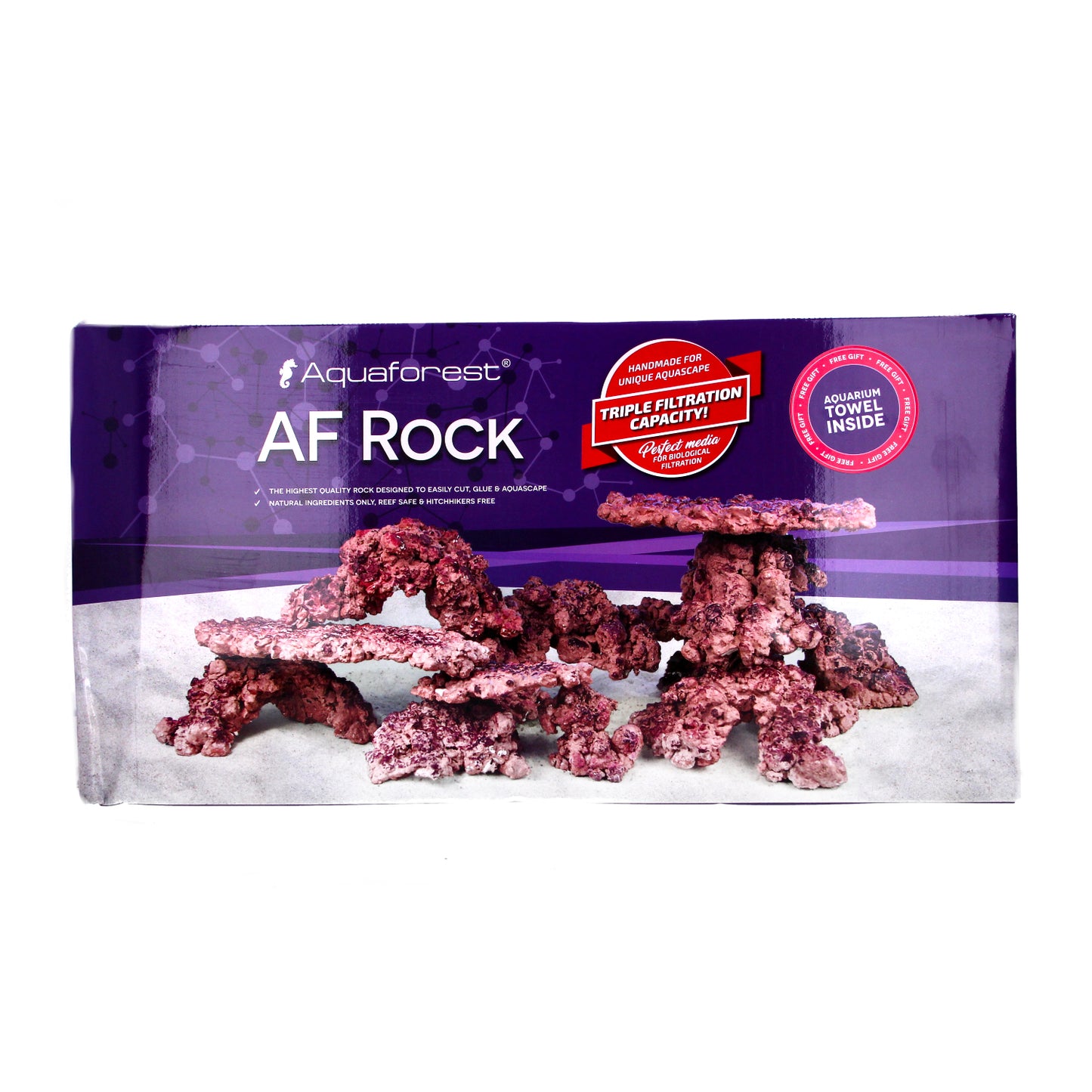 Aquaforest Aquarium Rock Natural Stones Decoration Red 18kg