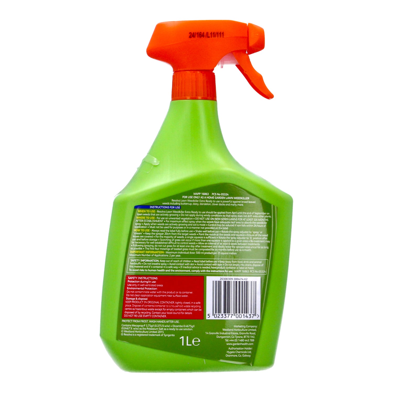Resolva Lawn Weedkiller 1L Ready to Use