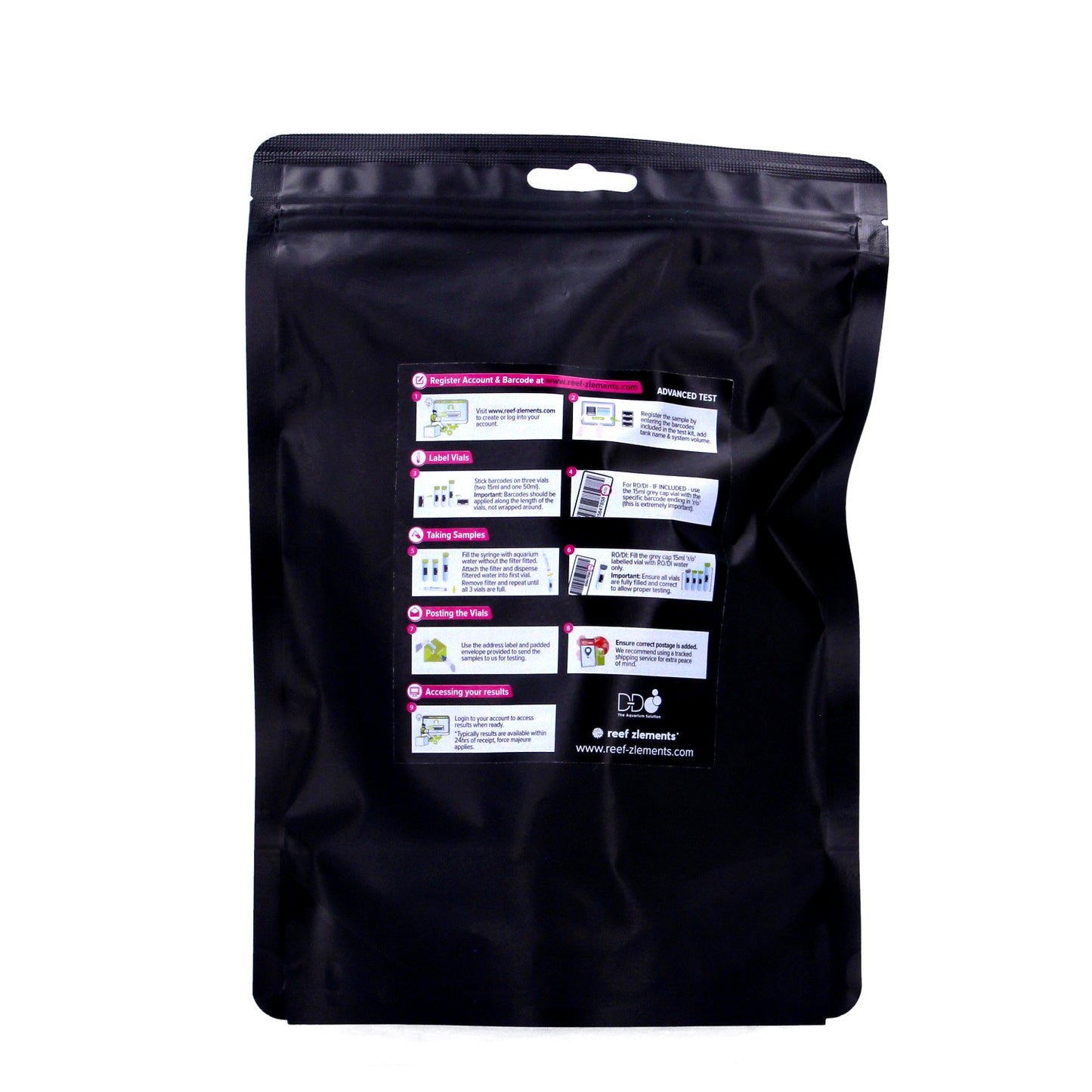 Reef Zlements ICP Saltwater Test, Advanced