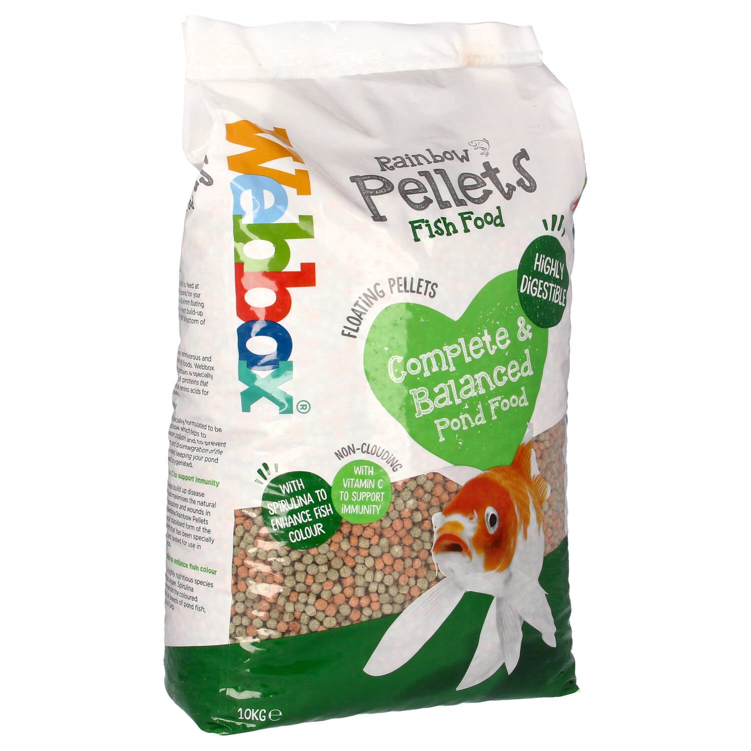 Webbox Rainbow Mixed Pond Pellets 10kg