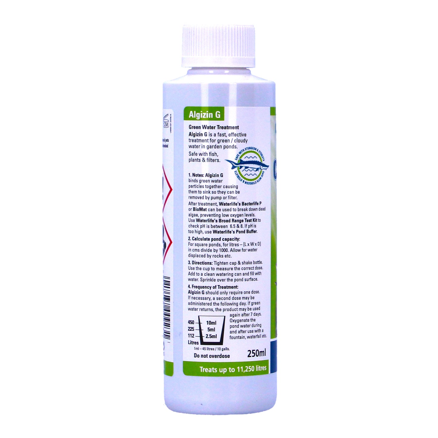 WaterLife Algizin G Pond Algae Green Cloudy Water Control 250ml
