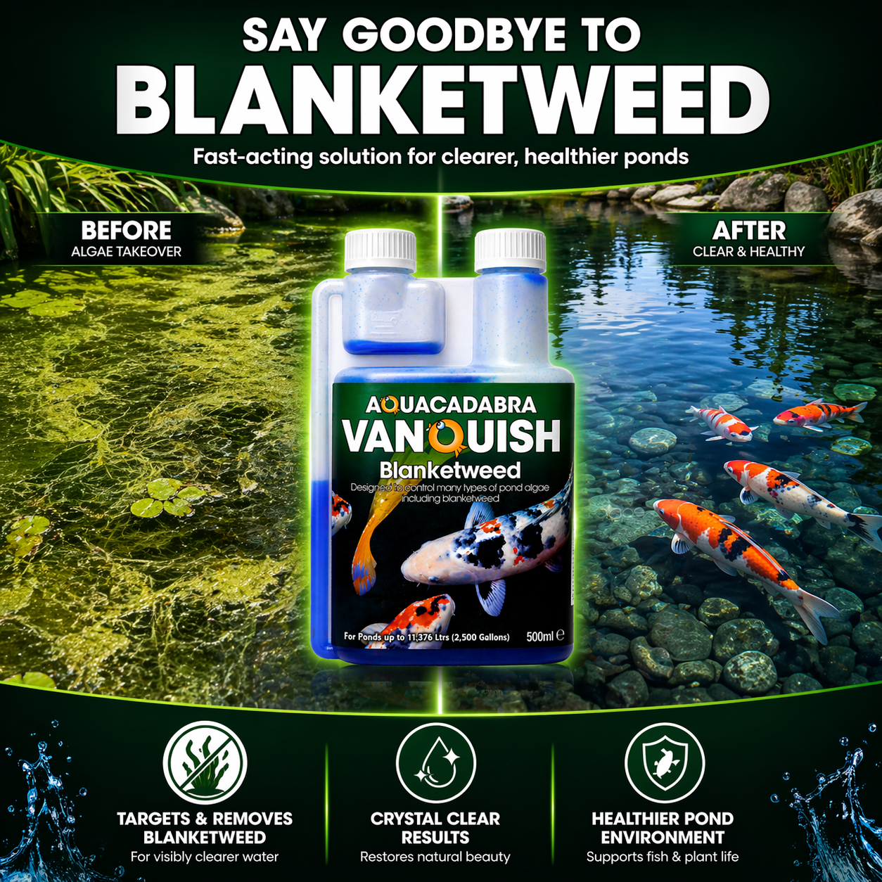 Aquacadabra Vanquish Blanketweed Algae Control Solution