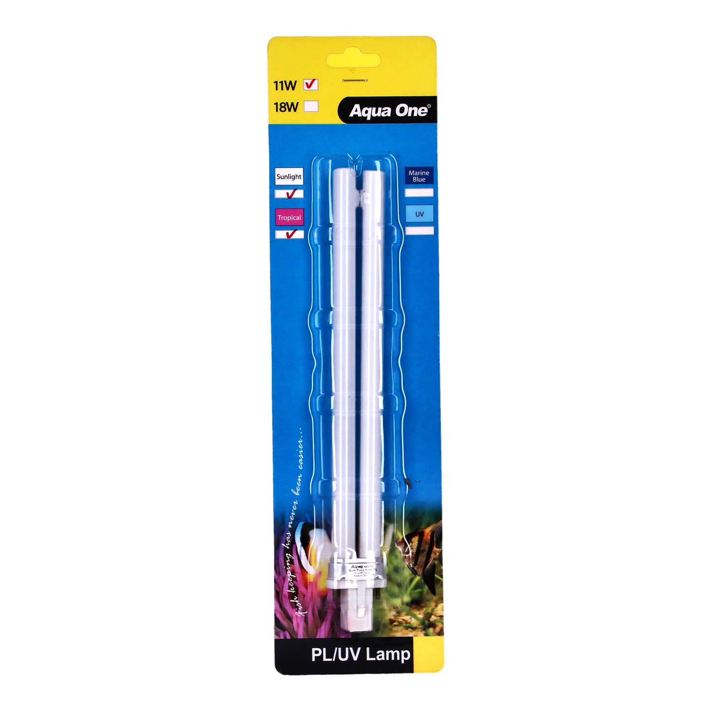 Aqua One Mix Sunlight & Marine Blue PL CFL Light Bulbs