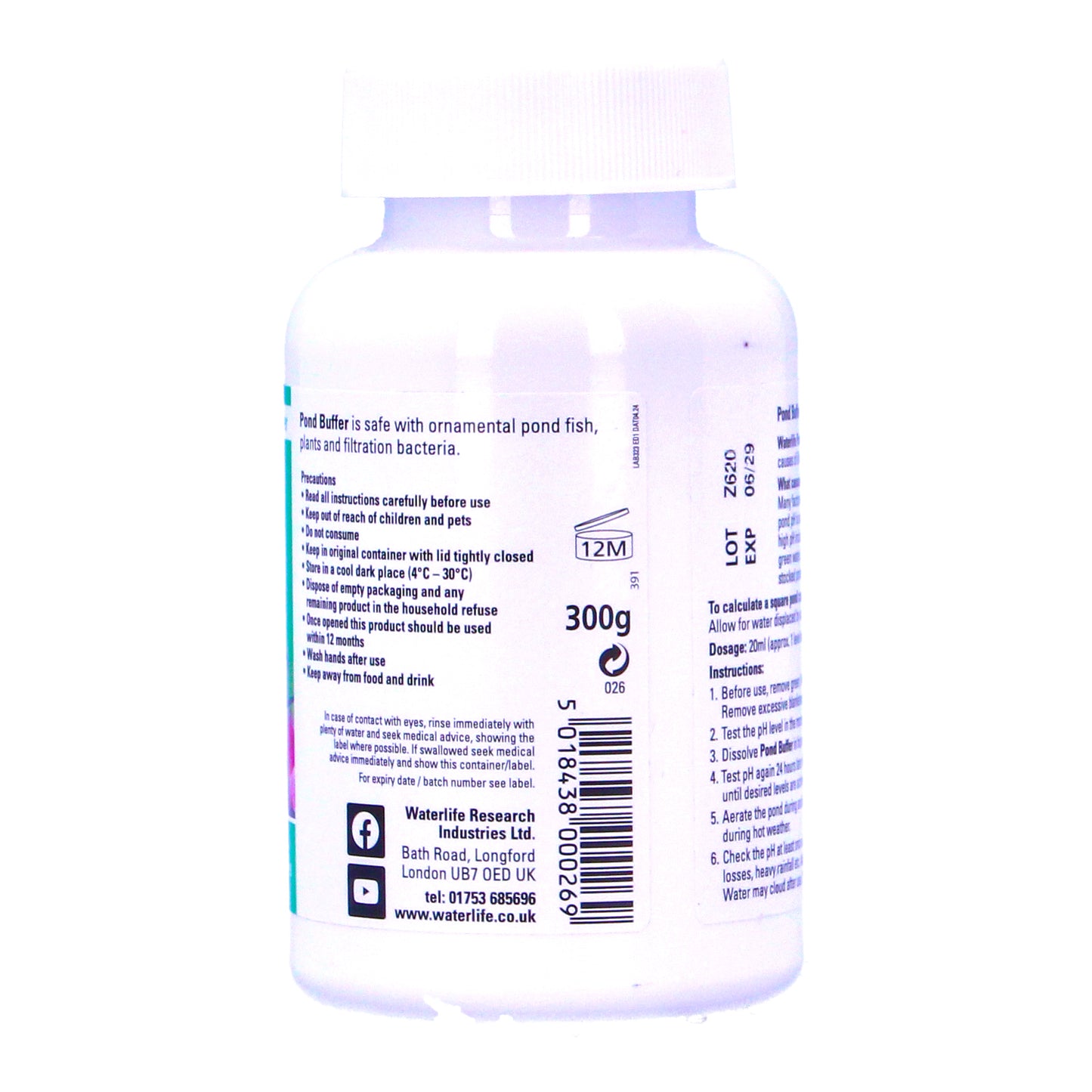 Waterlife Pond Buffer 360g Lowers Or Raises PH