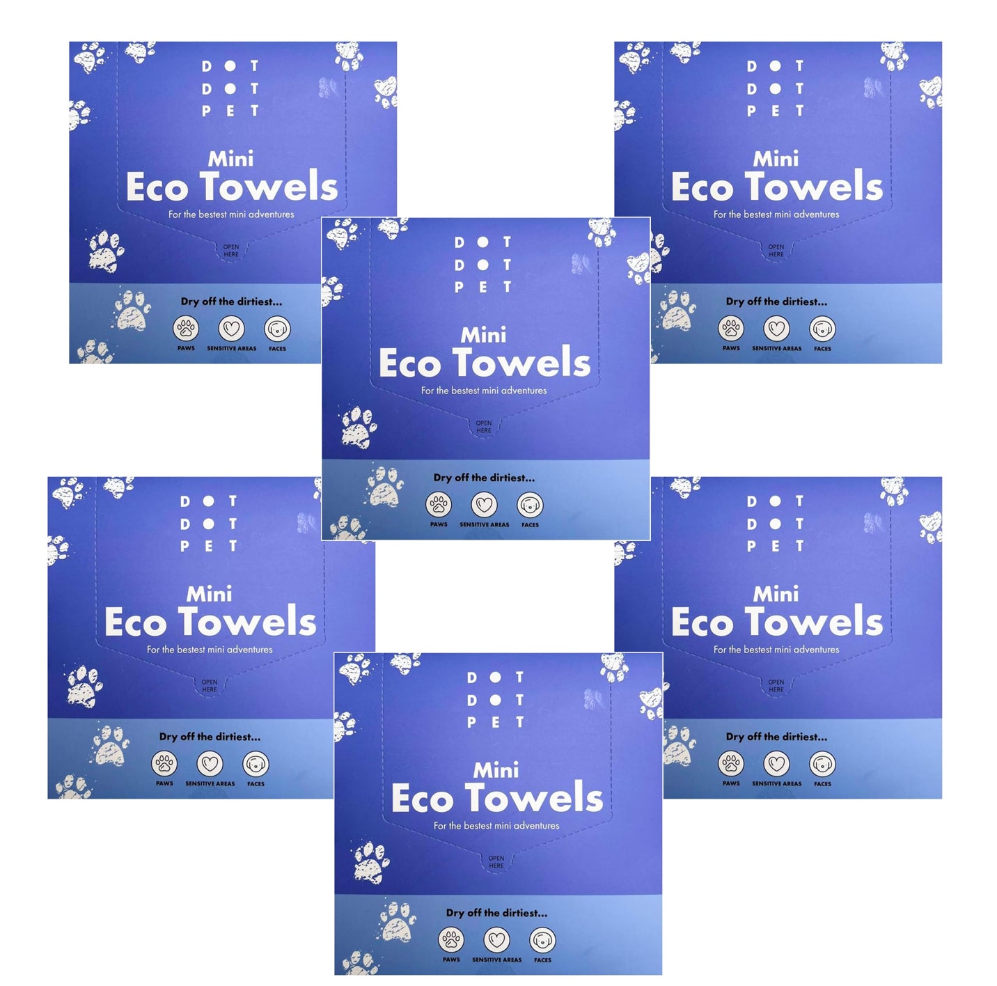 DotDotPet Mini Eco Dog Quick-Dry Biodegradable Towels