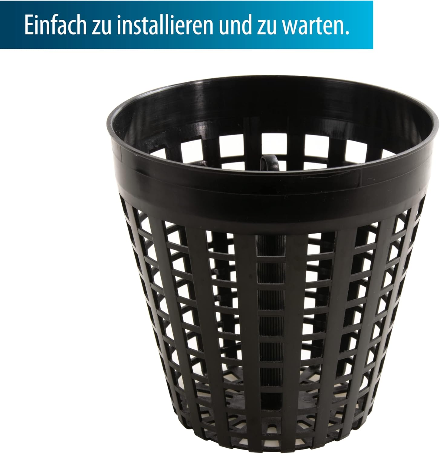 AquaForte Standing Floating Pond Skimmer Black 30 x 35 x 34 cm