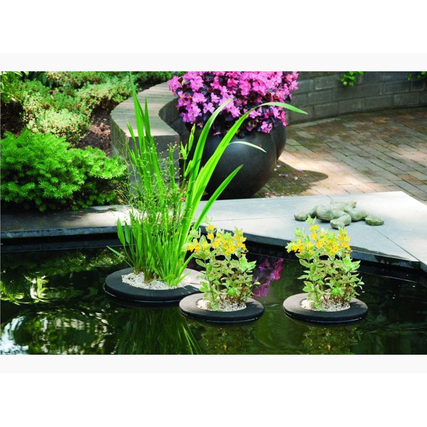 Laguna Round Basket Set Velda Gravel 8kg and 20L Pond Plant Soil Bundle