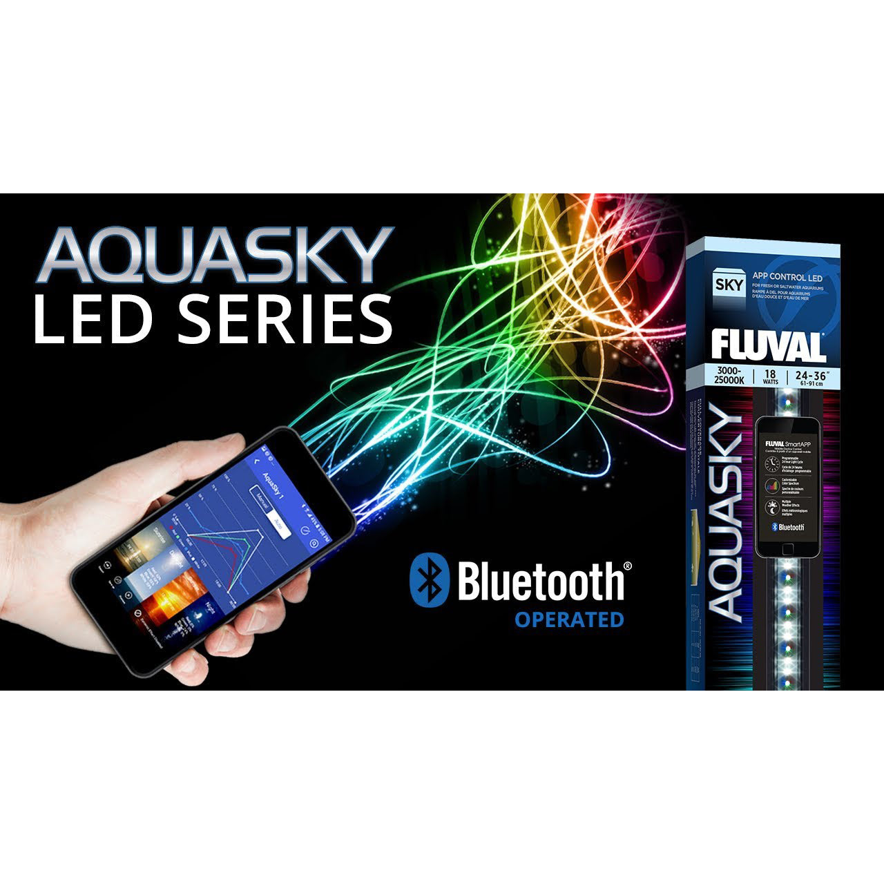 Fluval Aquasky LED 2.0 25w Bluetooth - Double Kit