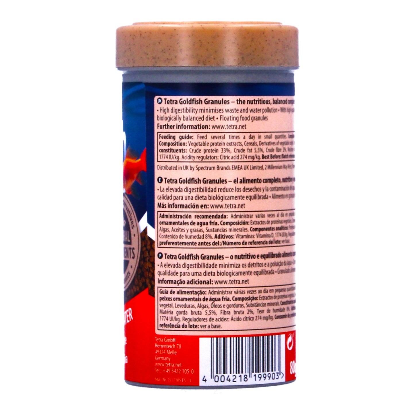 Tetra Goldfish Granules 80g - T3011