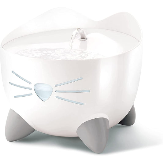 Catit Pixi Cat Drinking Fountain Clean Water LED Cute Design Bowl White 3L