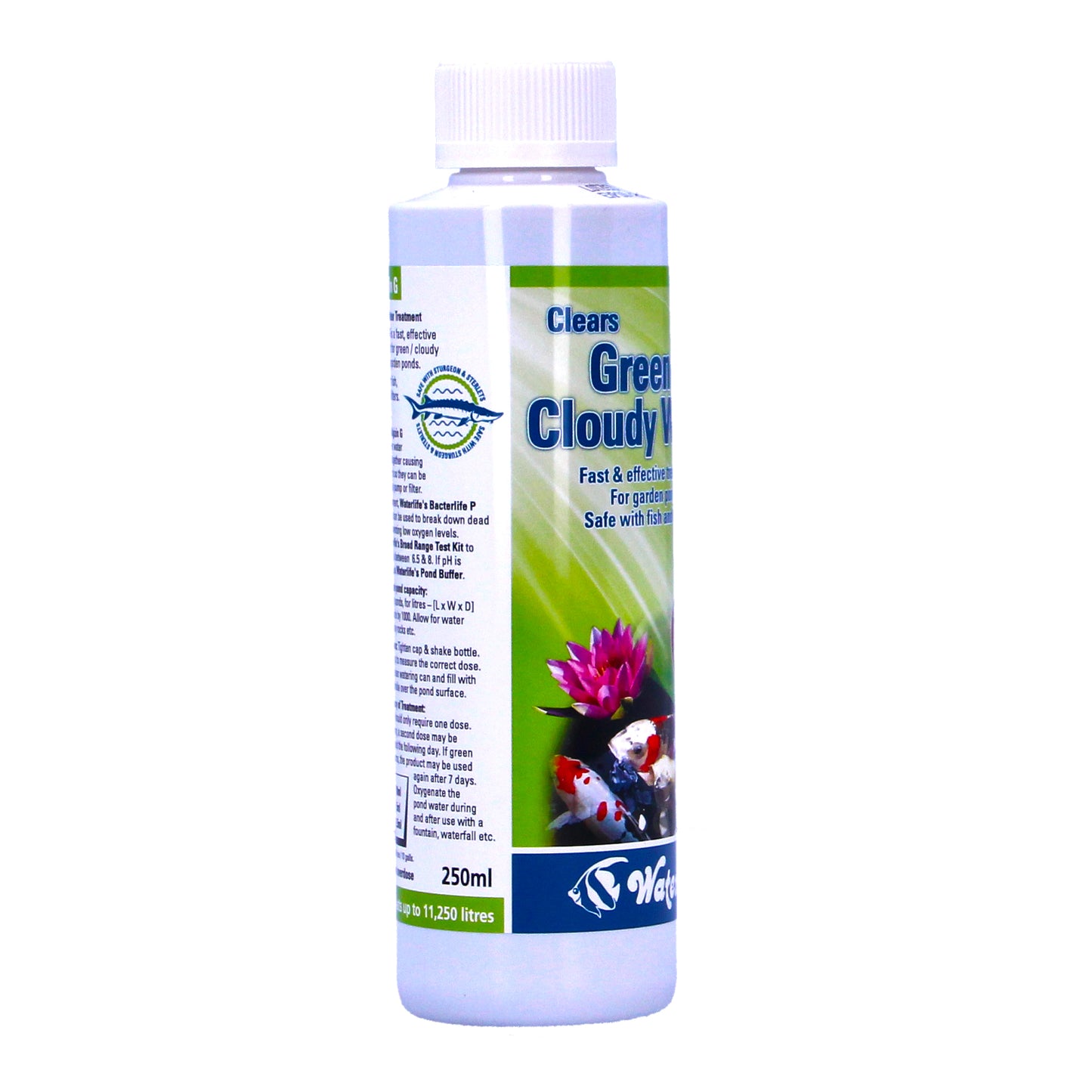 WaterLife Algizin G Pond Algae Green Cloudy Water Control 250ml