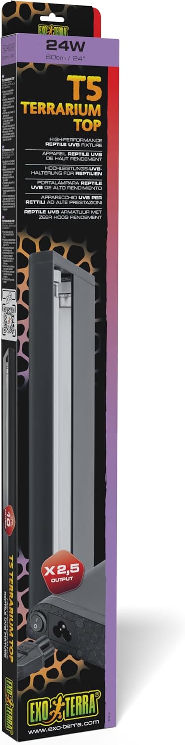 Exo Terra T5 UVB Fixture – 60cm 24w