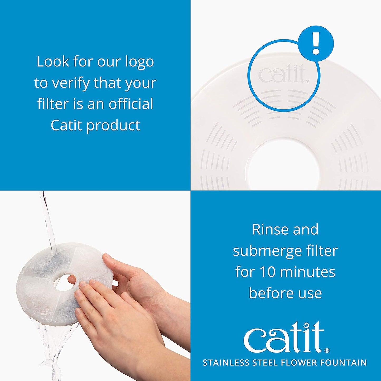 Catit 2.0 StainlessSteel Flower Fountain