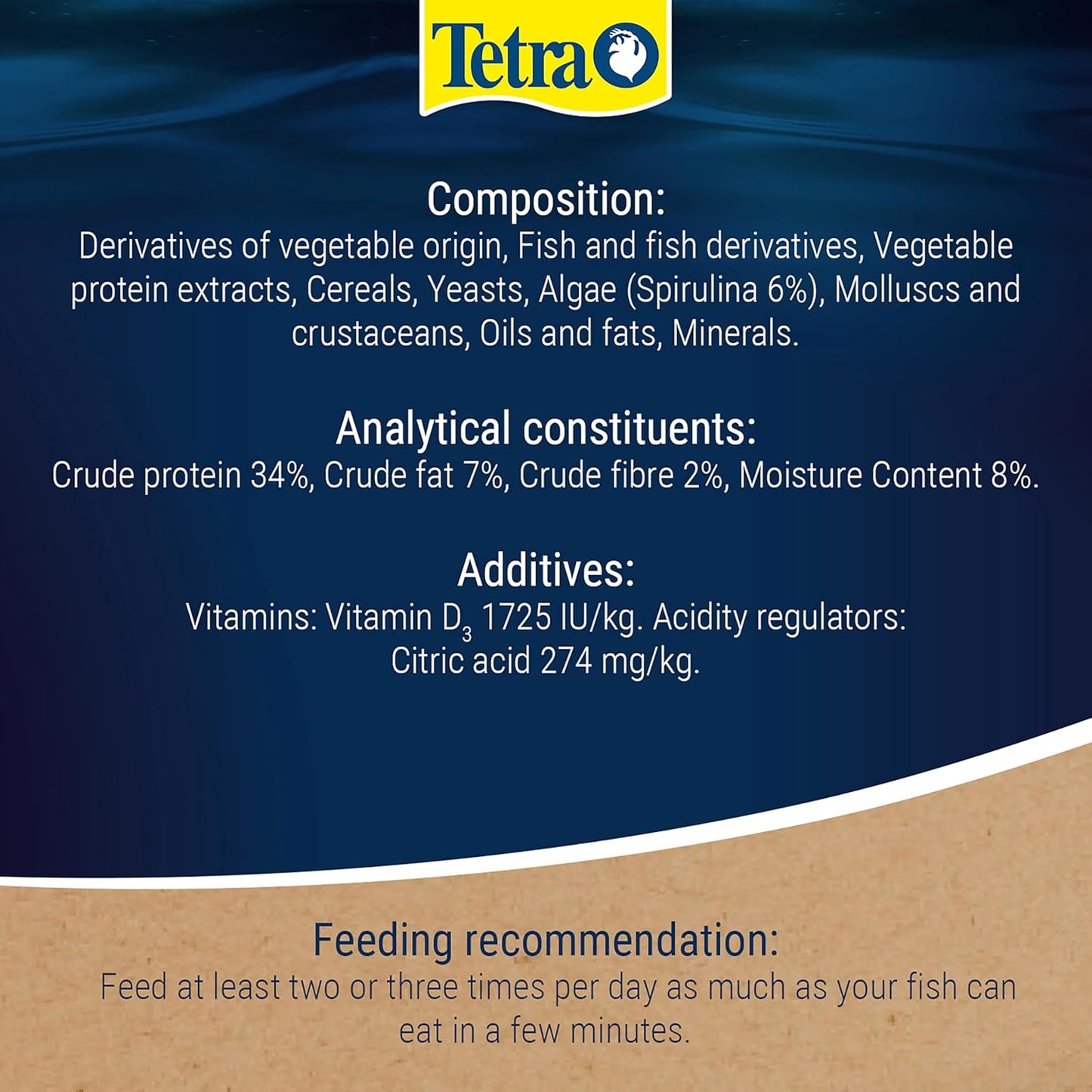 Tetra Goldfish Gold Colour 75g