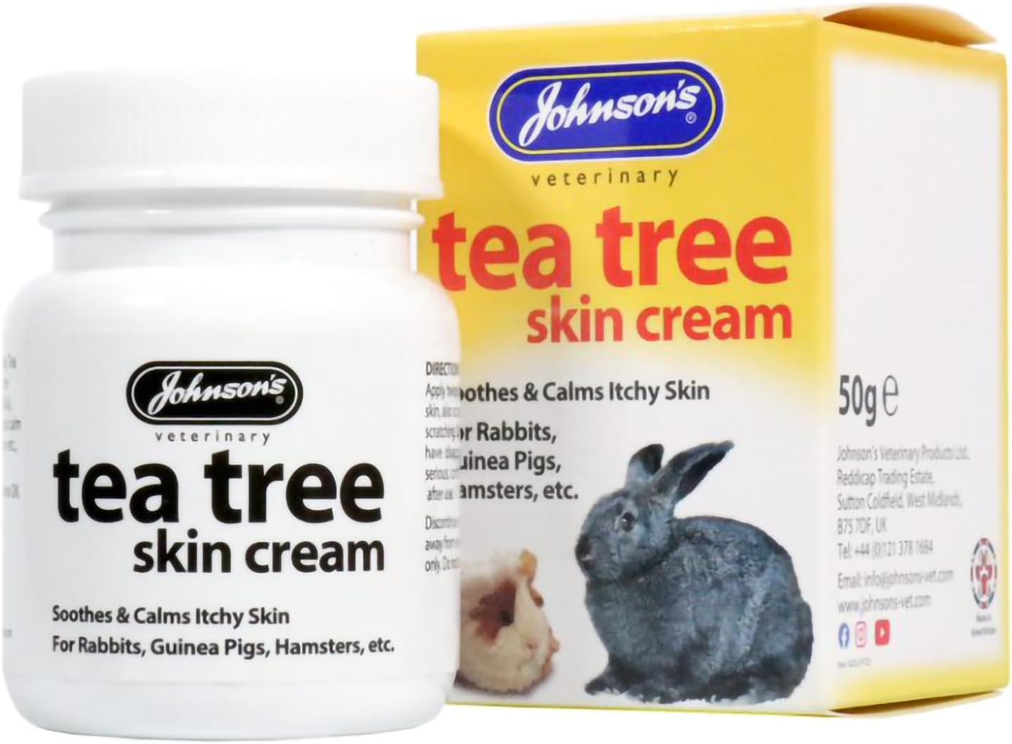 Johnsons Tea Tree Skin Cream Small Animal Rabbit Guinea Pig