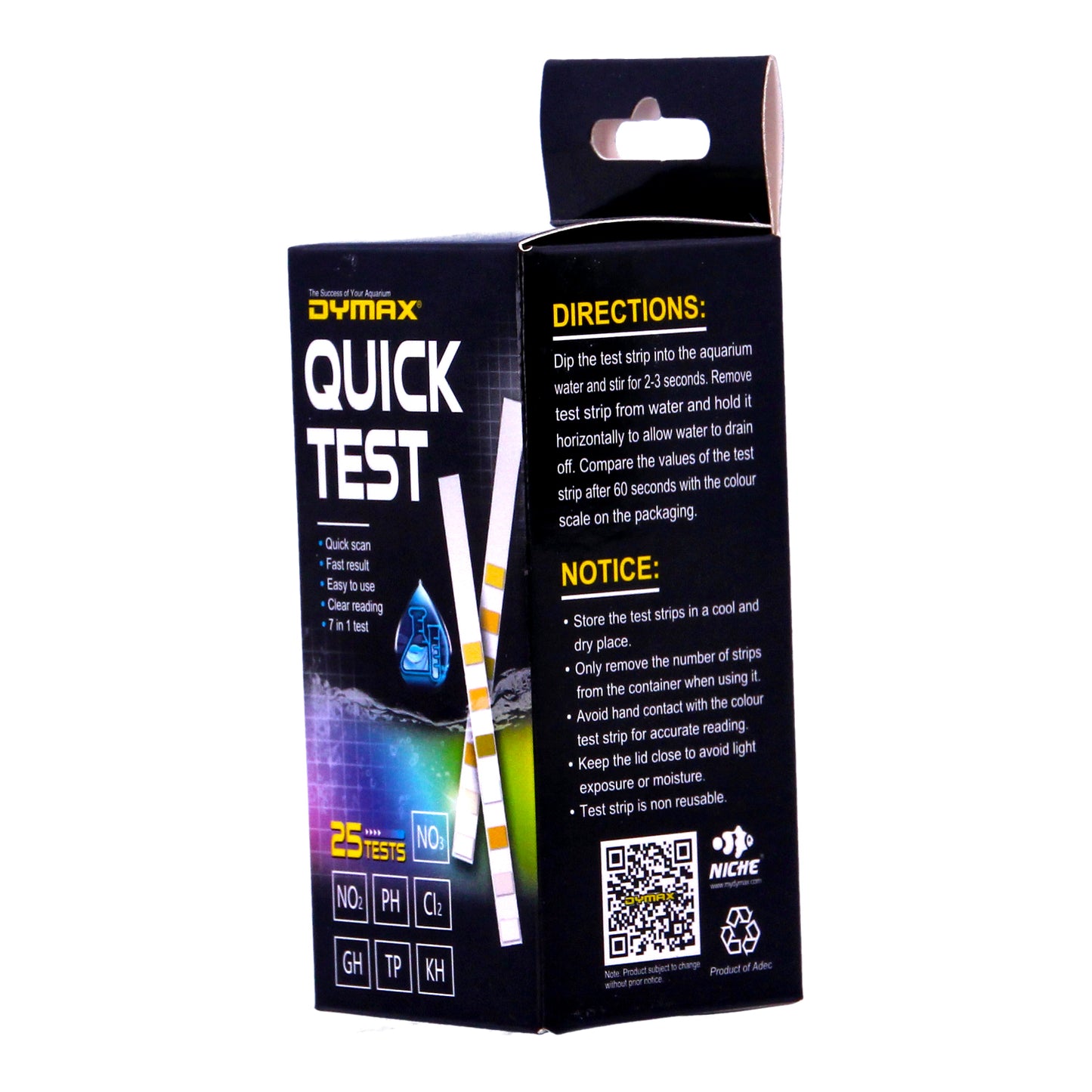 Dymax Water Quick Test 7 In 1 Dip Test (25 Test)