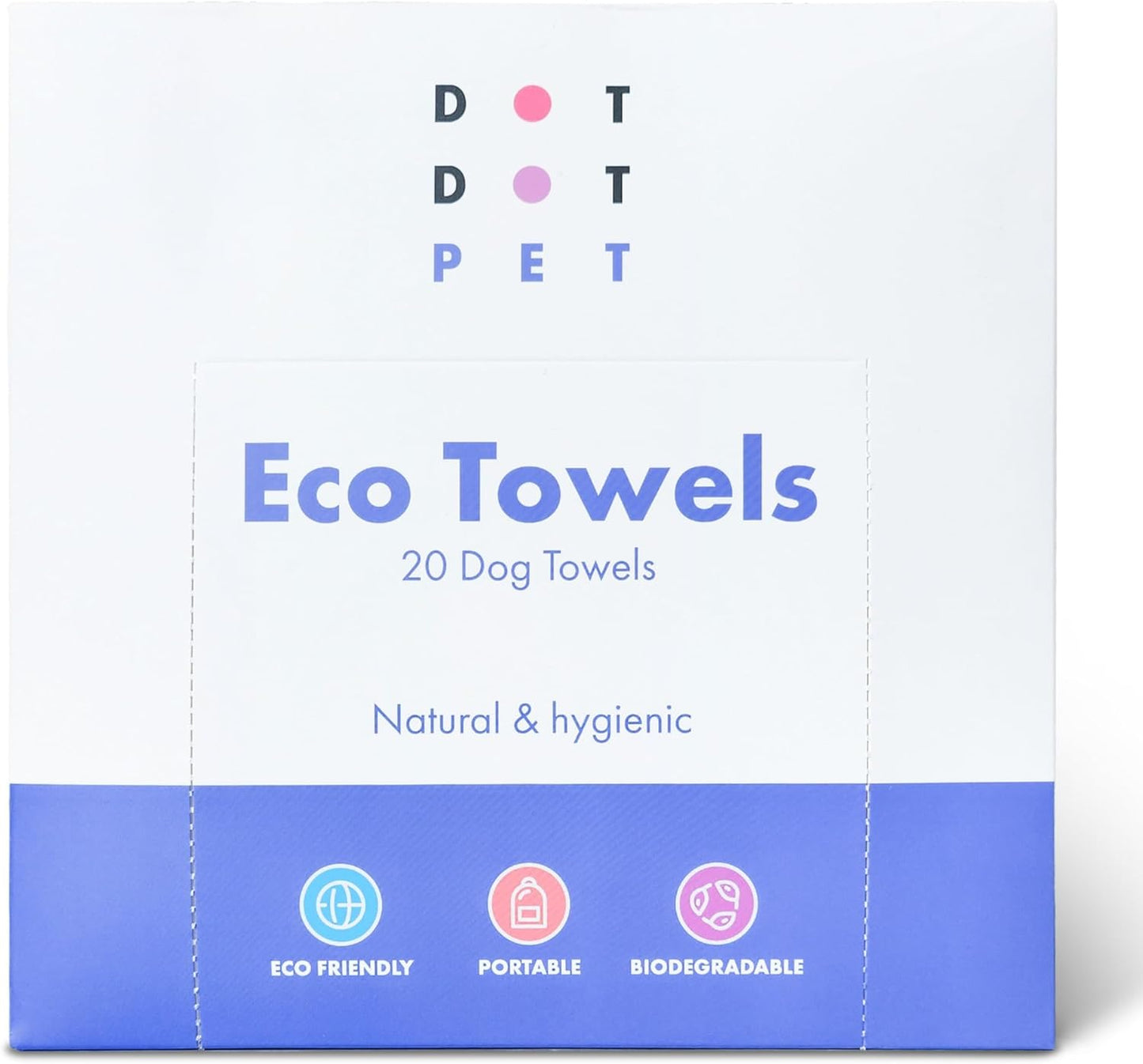 DotDotPet Mini Eco Dog Quick-Dry Biodegradable Towels