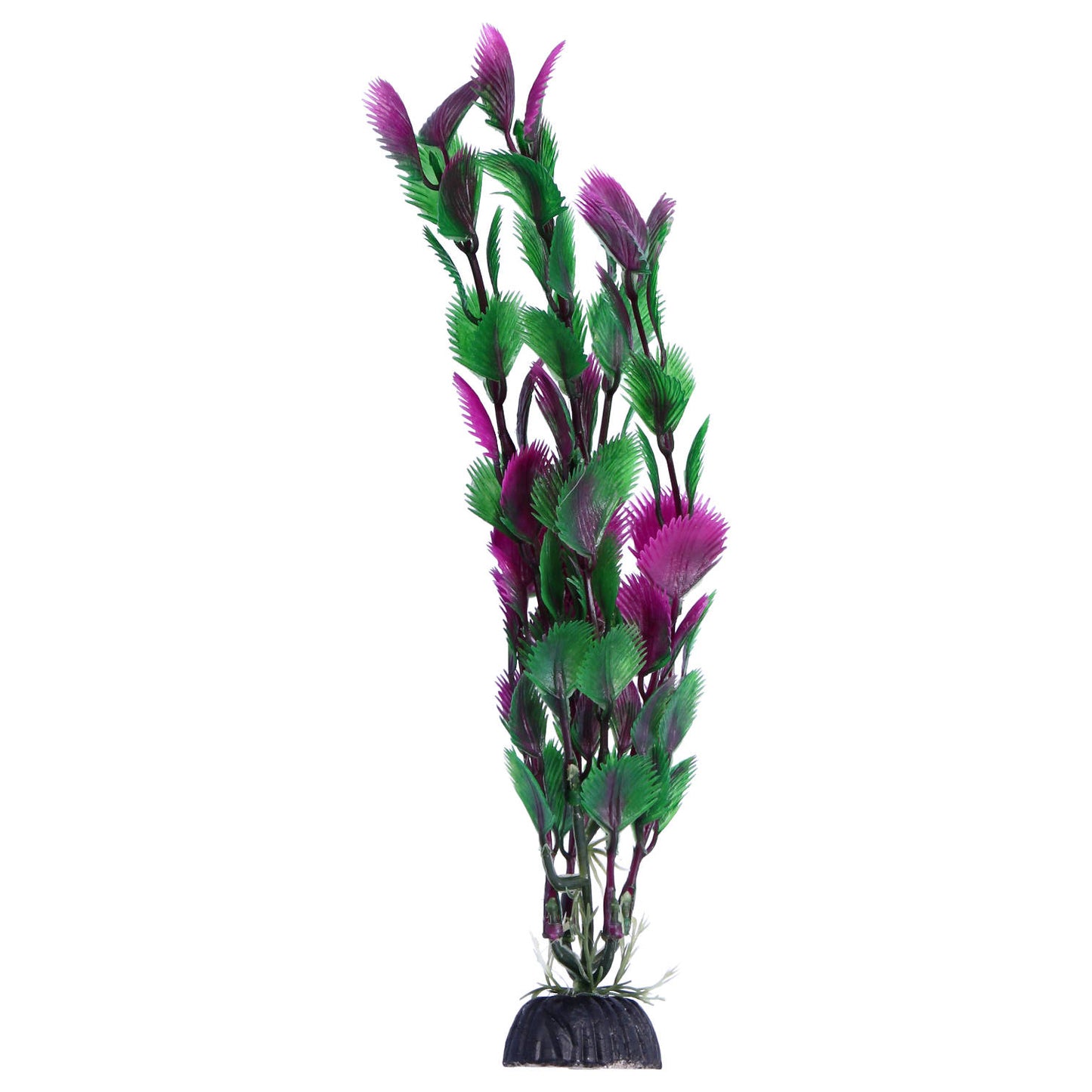 Multicoloured Plastic Aquarium Decoration Plants 10cm (Pack of 6)