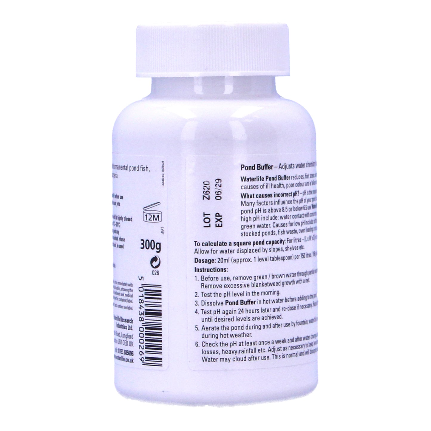 Waterlife Pond Buffer 360g Lowers Or Raises PH