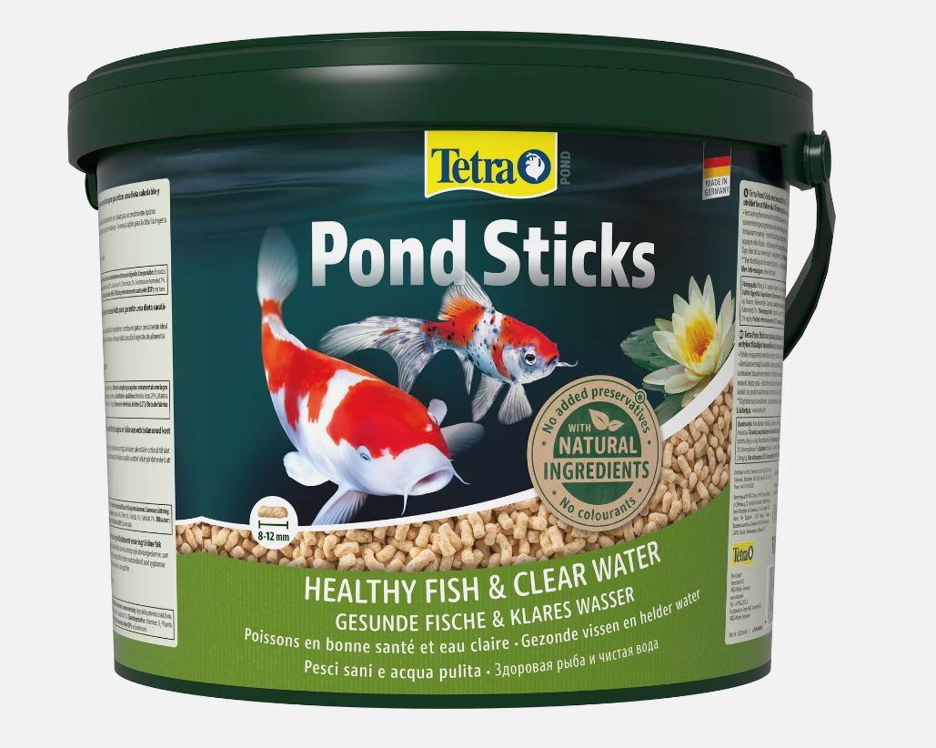 Tetra Pond Sticks 10L Floating Koi Goldfish Pond Fish Food Complete Diet