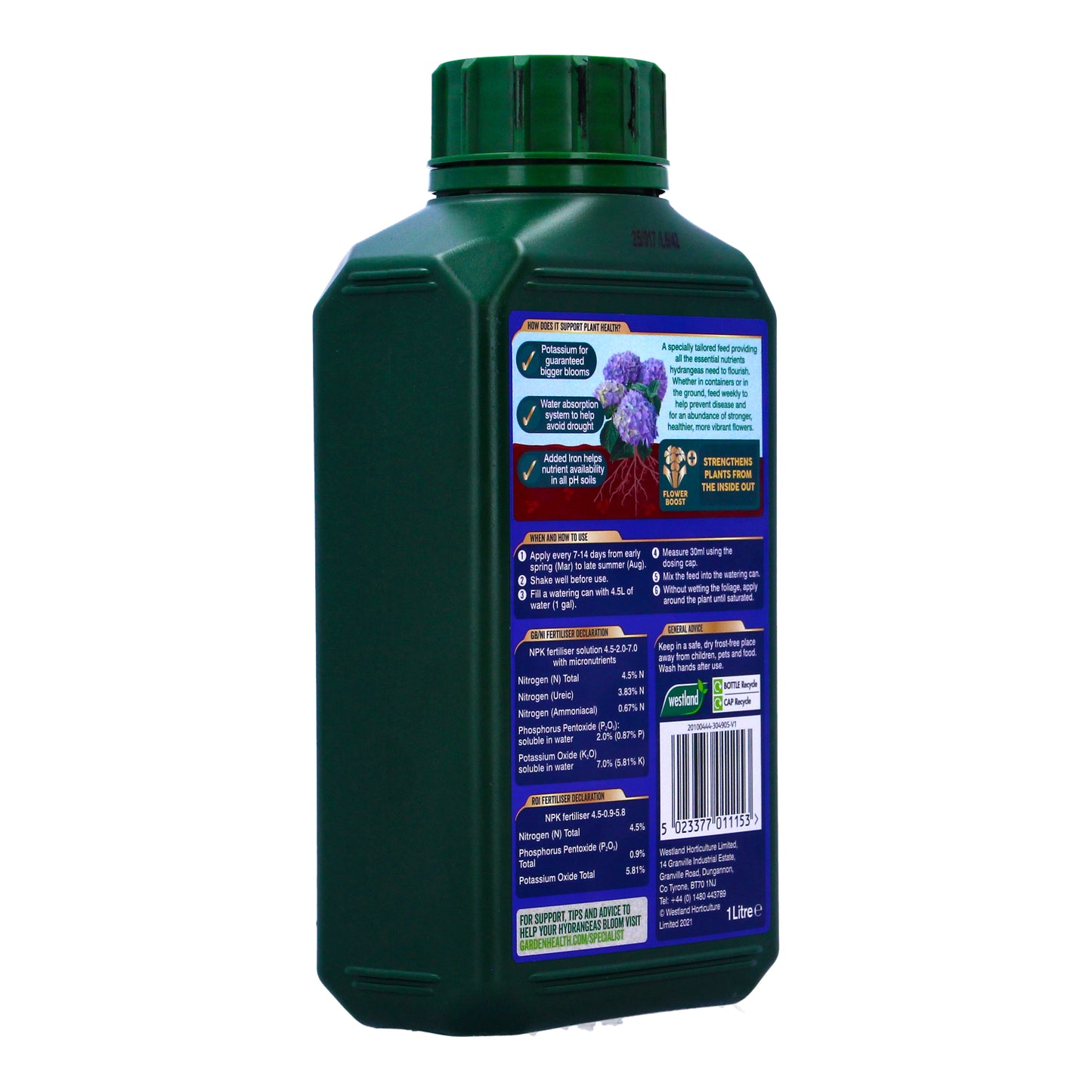 Westland Hydrangea Liquid Feed 1L Fertiliser