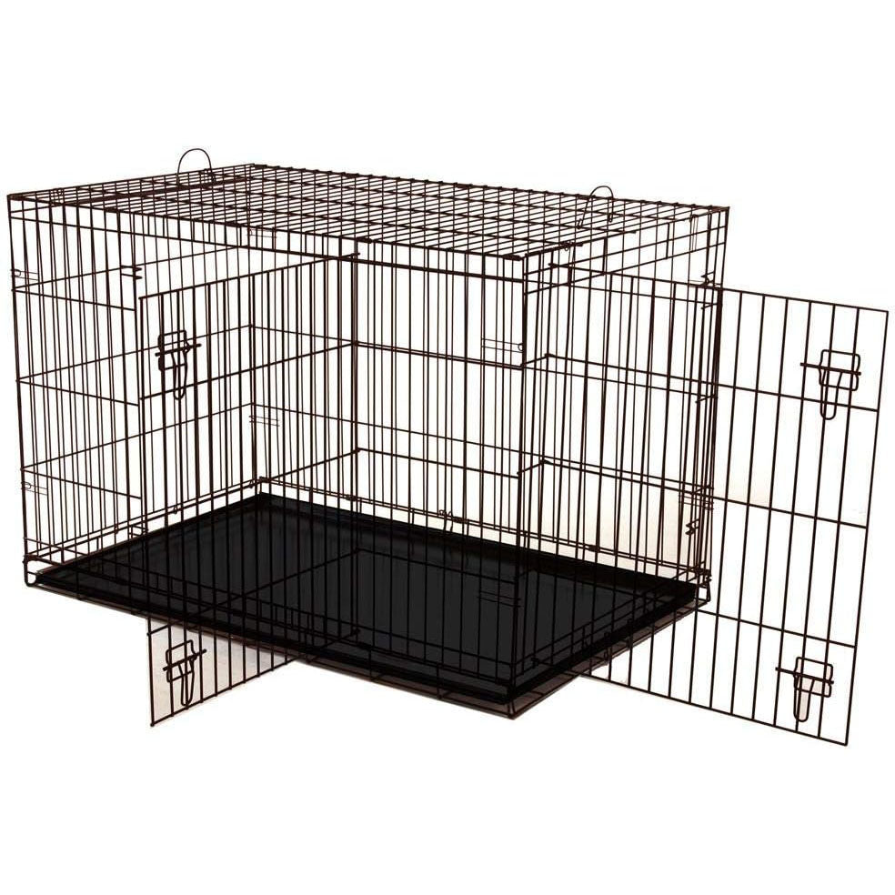 Dogit 2-Door Dog Crate, Black Wire Home
