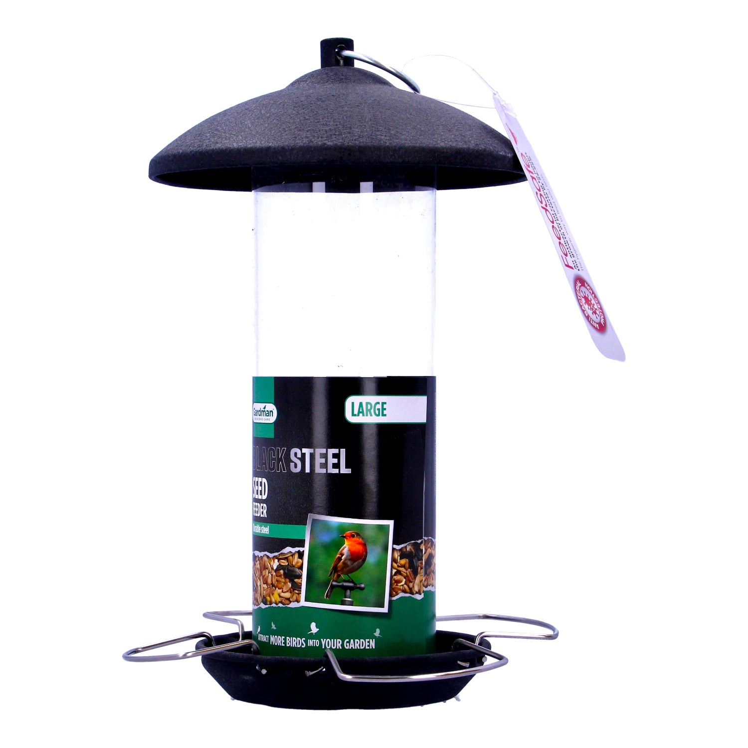 Gardman Black Steel Large Seed Feeder