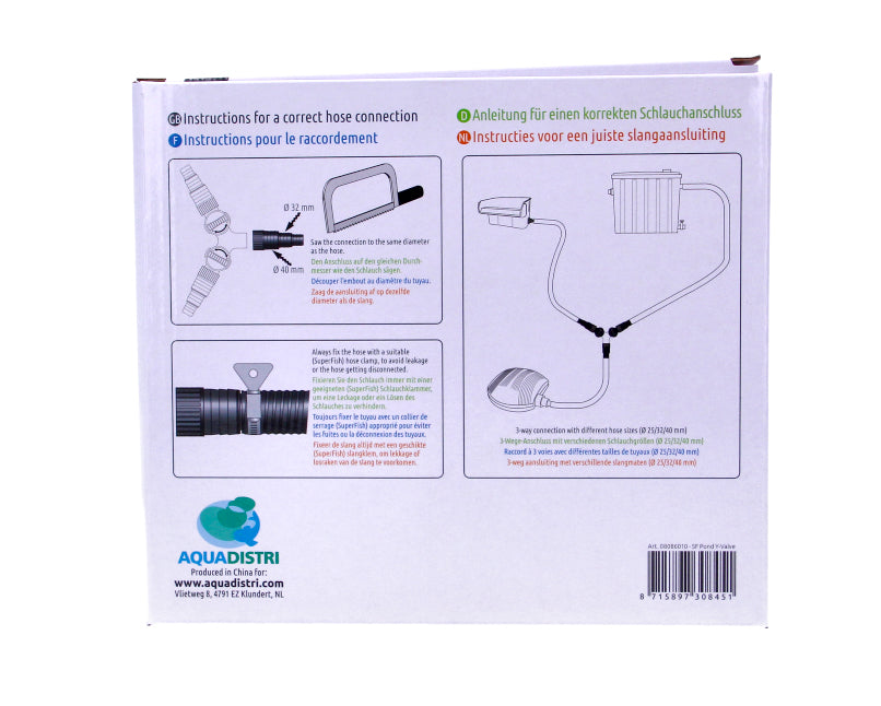 Superfish Adjustable Pond Y-Valve