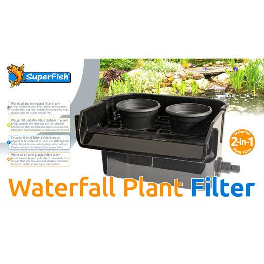 SUPERFISH WATERFALL FILTER POND FEATURE CASCADE GARDEN