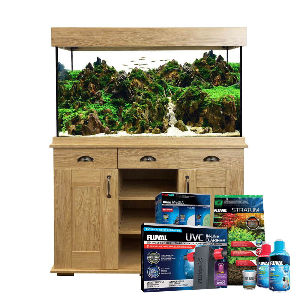 Fluval Shaker 345L Aquarium & Cabinet Plus Bundle