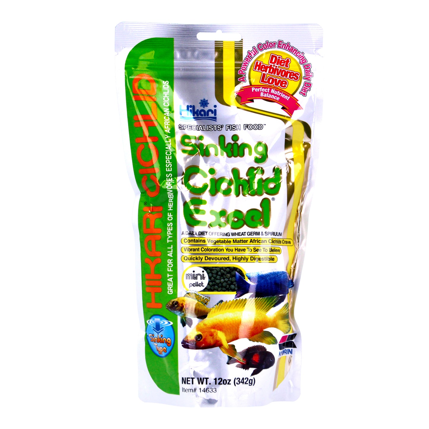 Hikari Cichlid Excel Sinking Mini Pellets