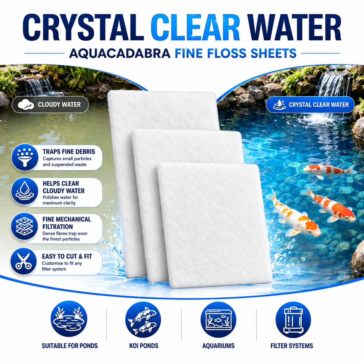 Aquacadabra Fine Floss Sponge Sheets