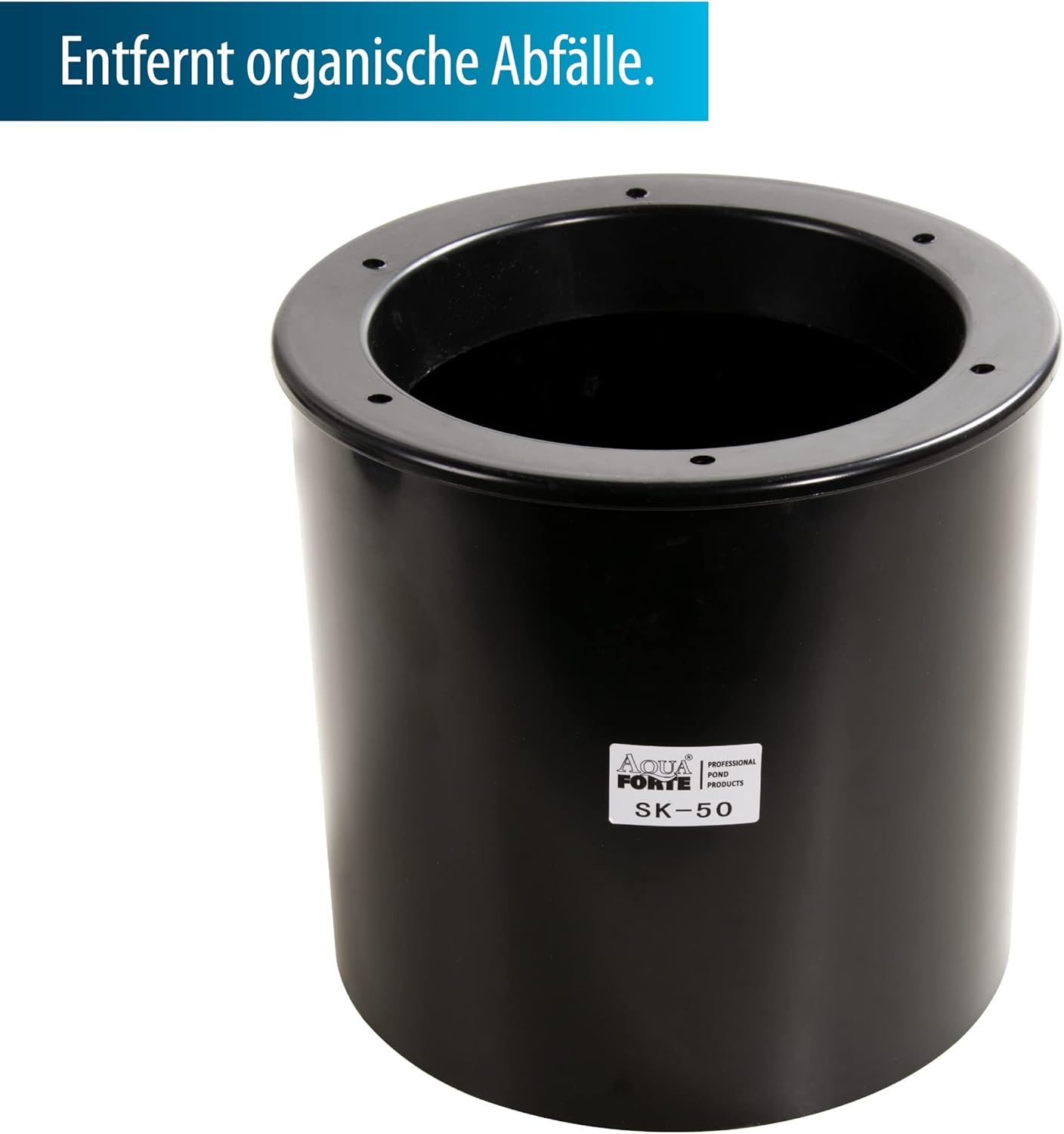 AquaForte Standing Floating Pond Skimmer Black 30 x 35 x 34 cm