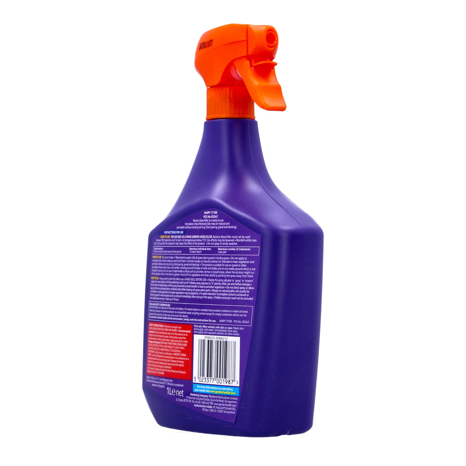 Resolva Moss Killer 1L Spray Bottle