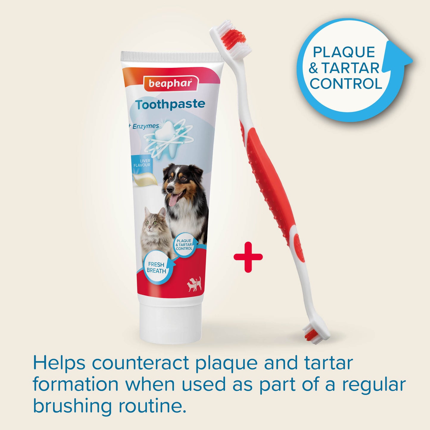 Beaphar Dental Kit Toothbrush & Paste for Cat & Dogs