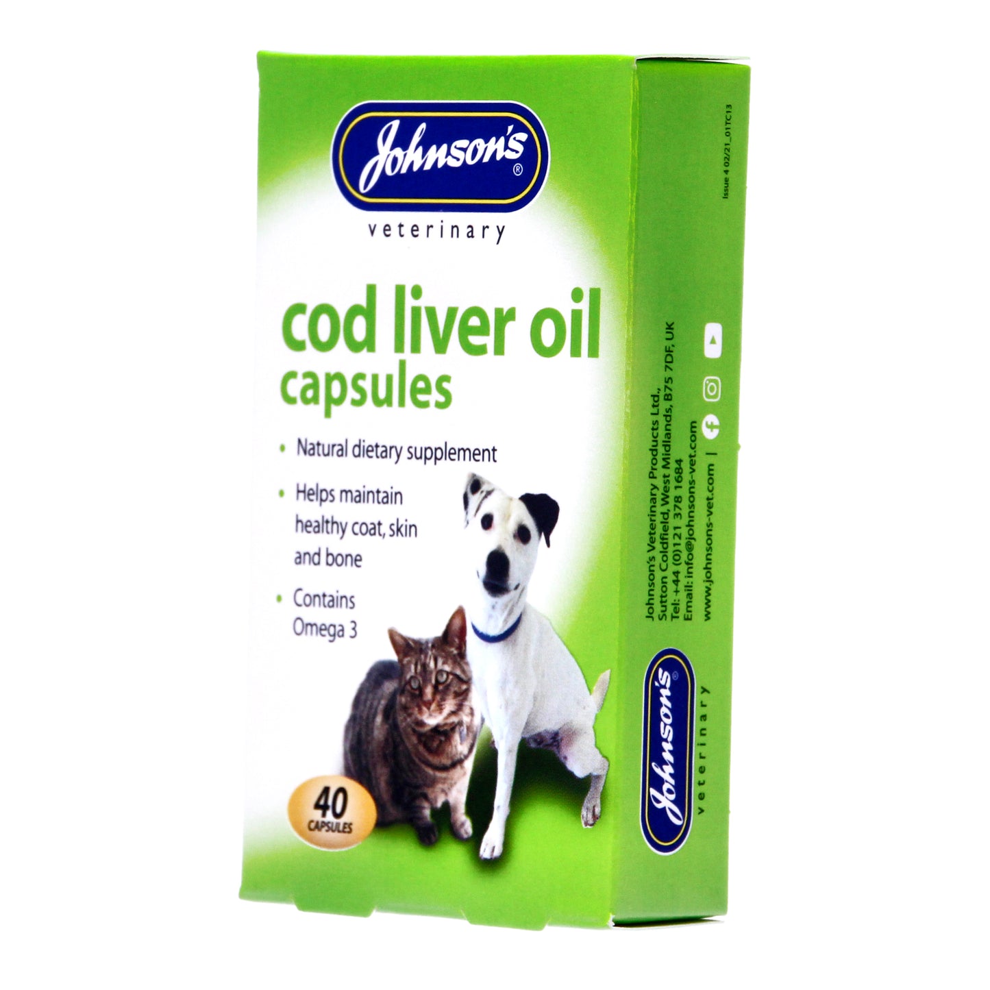 Johnsons Cat and Dog Cod Liver Oil Capsules