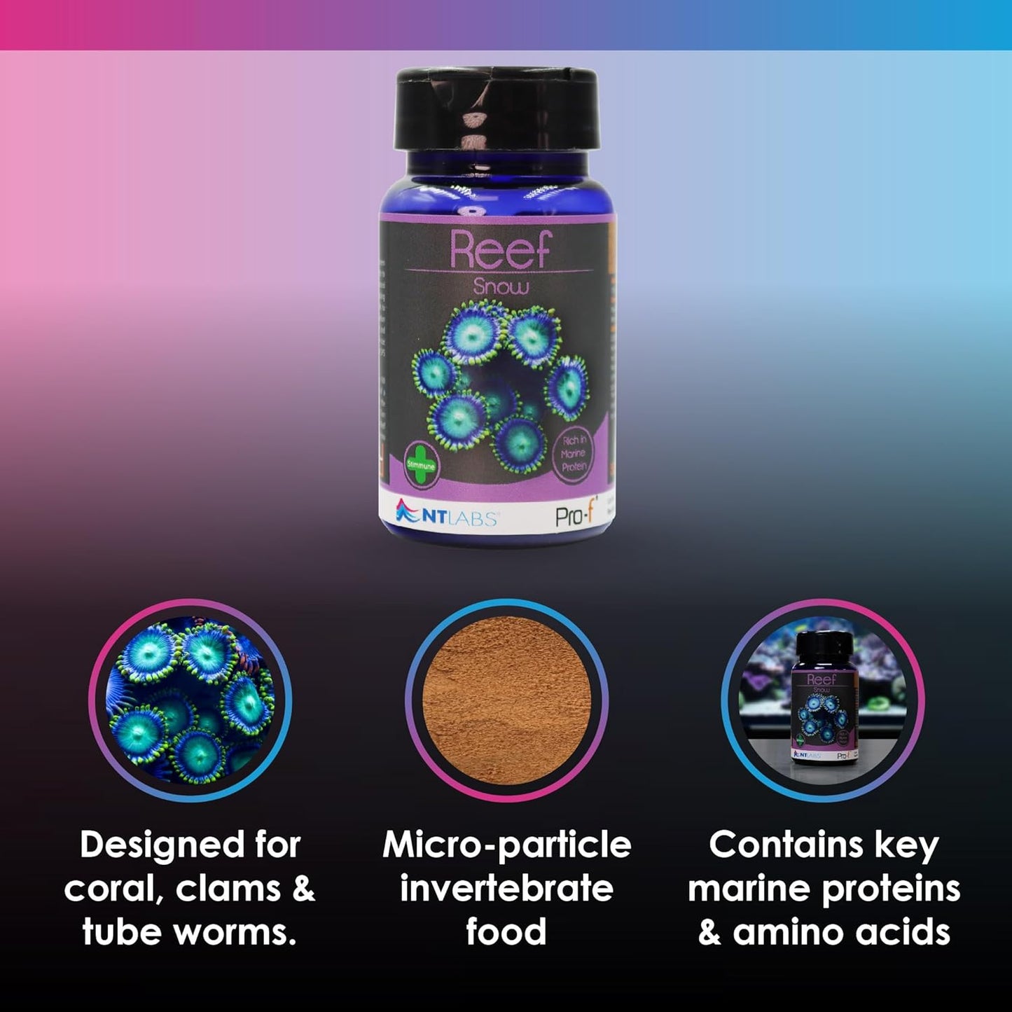 NT LABS PRO-F REEF SNOW 50g - CORAL FILTER FEEDER FOOD