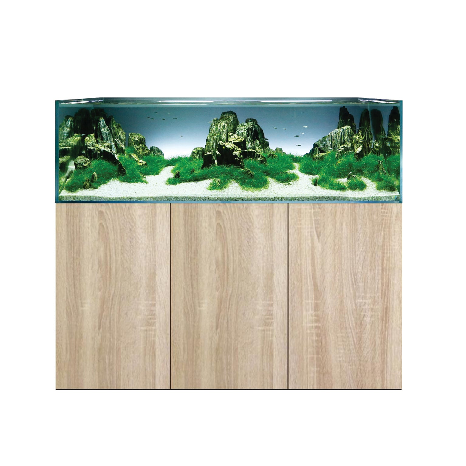 D-D Aqua-Pro Aquascaper 1500 Plus & Cabinet (Gloss Platinum Oak)