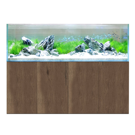 D-D Aqua-Pro Reef 1800 Tank & Cabinet (Tobacco Oak)