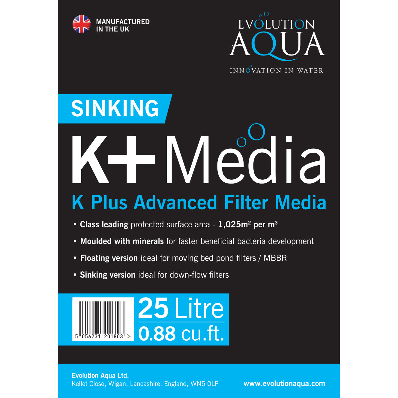 Evolution Aqua K+ Sinking Media