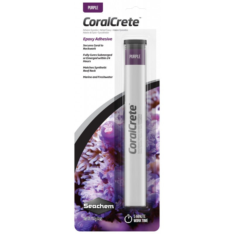 Seachem Coralcrete Purple Epoxy Adhesive 
