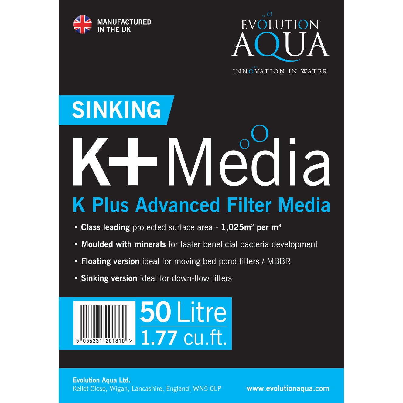 Evolution Aqua K+ Sinking Media