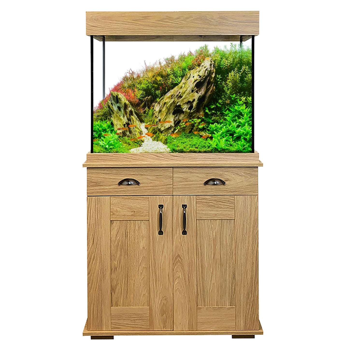 Fluval Shaker 168L Aquarium & Cabinet - Hampshire Oak
