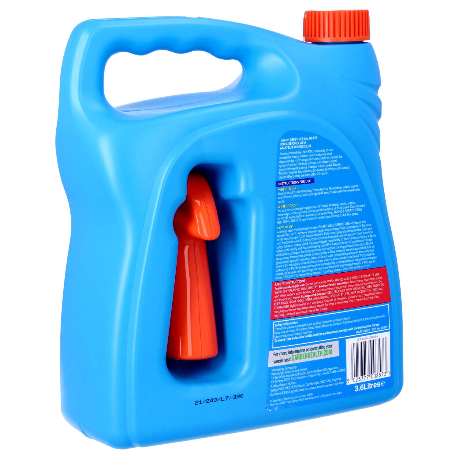 Resolva 24H 3L Weedkiller +20% Extra Free
