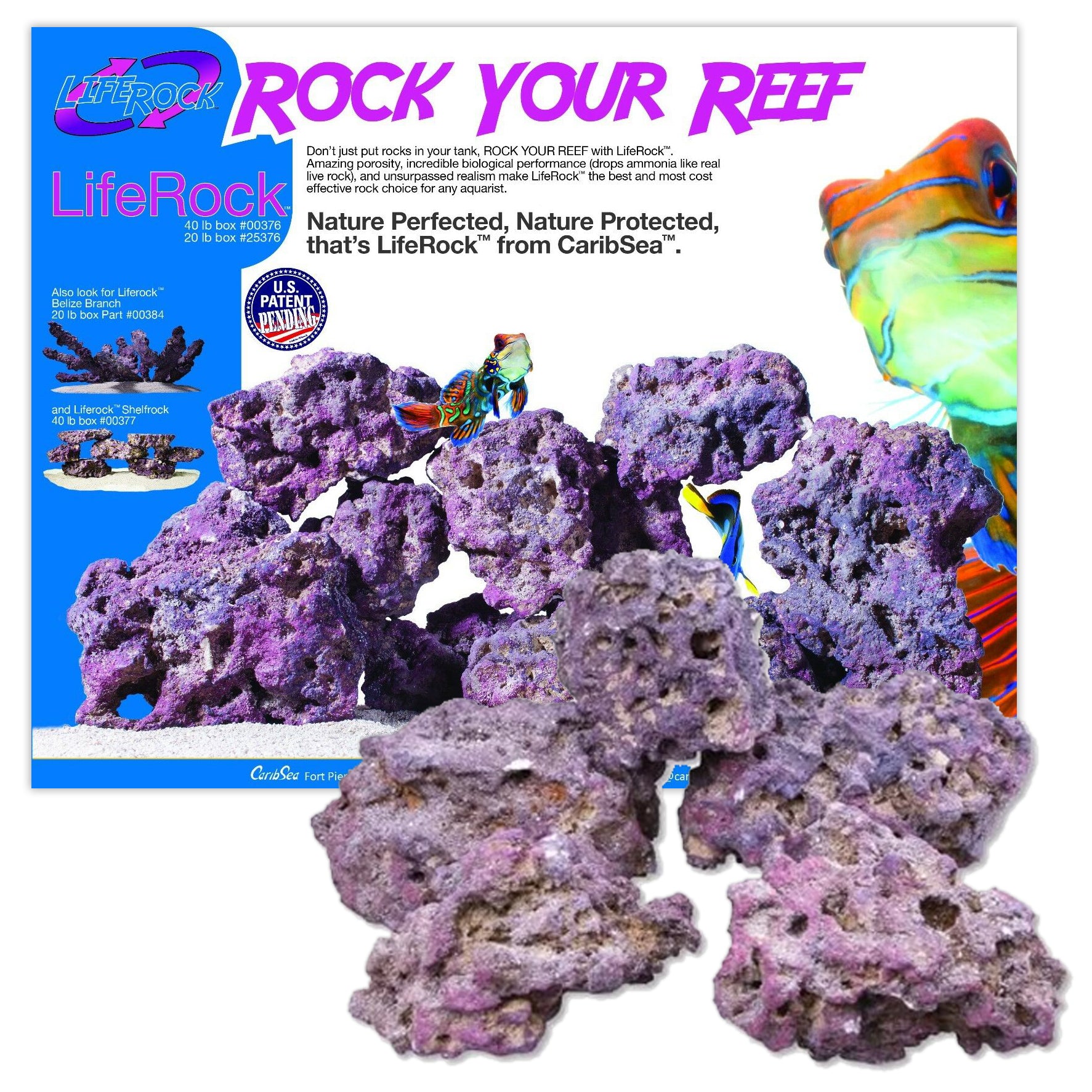 Caribsea Life Rock Marine Aquascaping